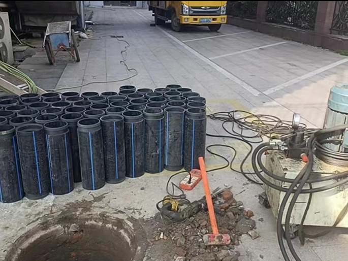 肃北PE置换管厂家 DN315置换管 非开挖管短管置换